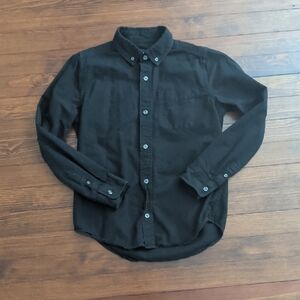 Long Sleeve Black Button Up